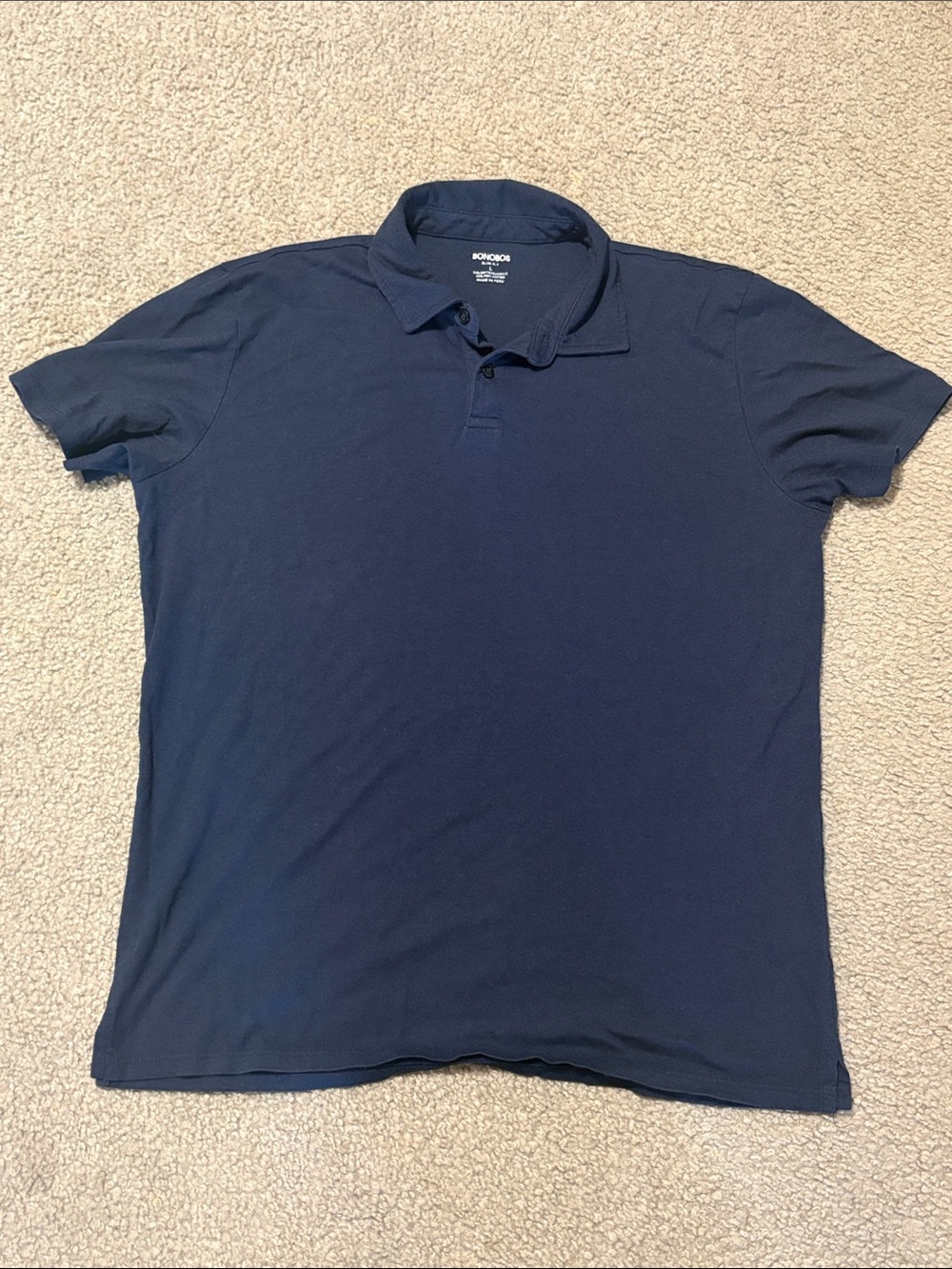 Bonobos Deep Navy Polo Shirt - Short Sleeve Men's Classic
